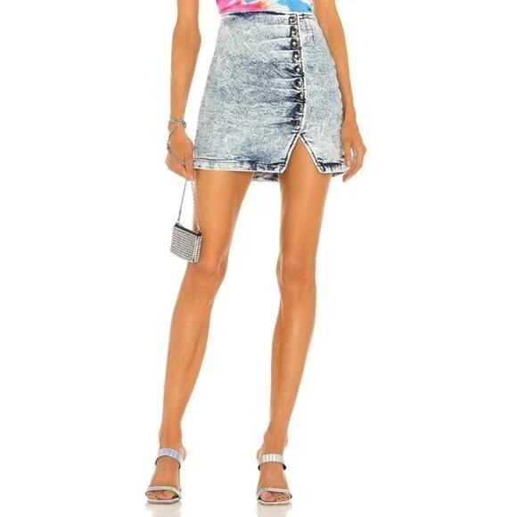 retrofete Willa Skirt in Light Blue Acid XS - Picture 1 of 7